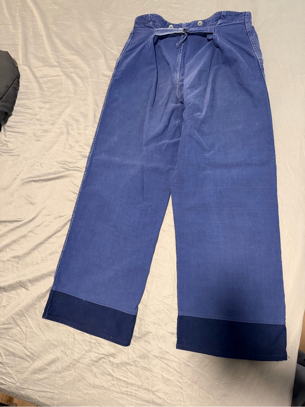 Vintage 50s French Work Wide-Leg Pants